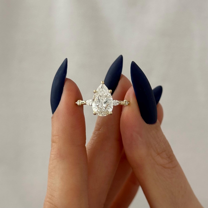 Round Halo, Pave & Split Shank Engagement Ring – 1.93 CT Lab Grown Diamond
