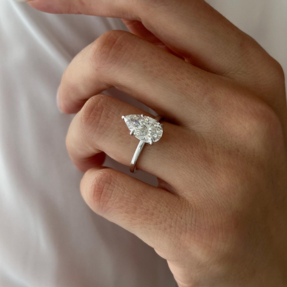 Round Halo, Pave & Split Shank Engagement Ring – 1.93 CT Lab Grown Diamond