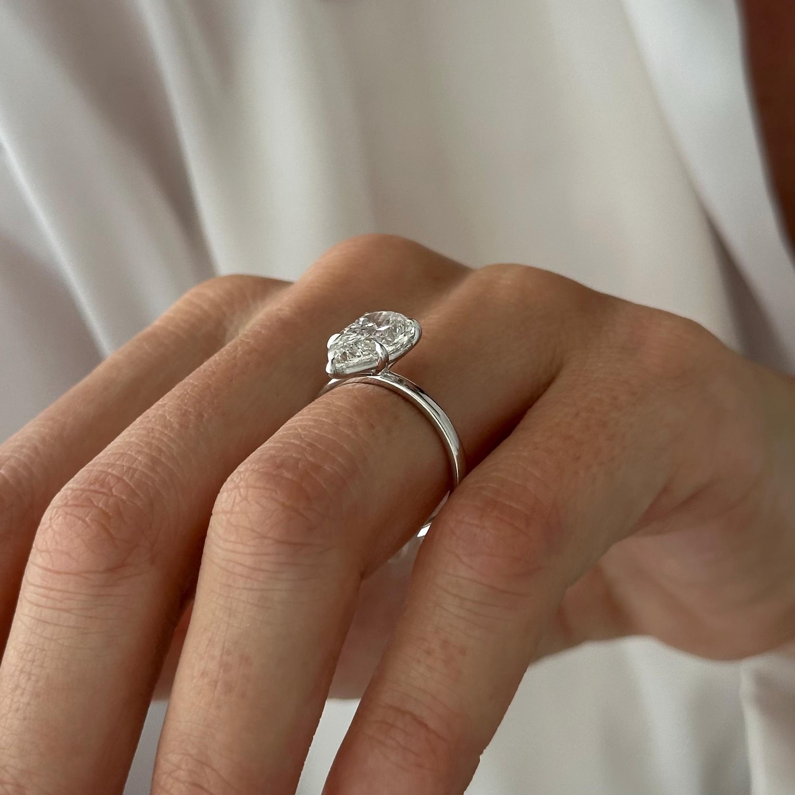 Round Halo, Pave & Split Shank Engagement Ring – 1.93 CT Lab Grown Diamond