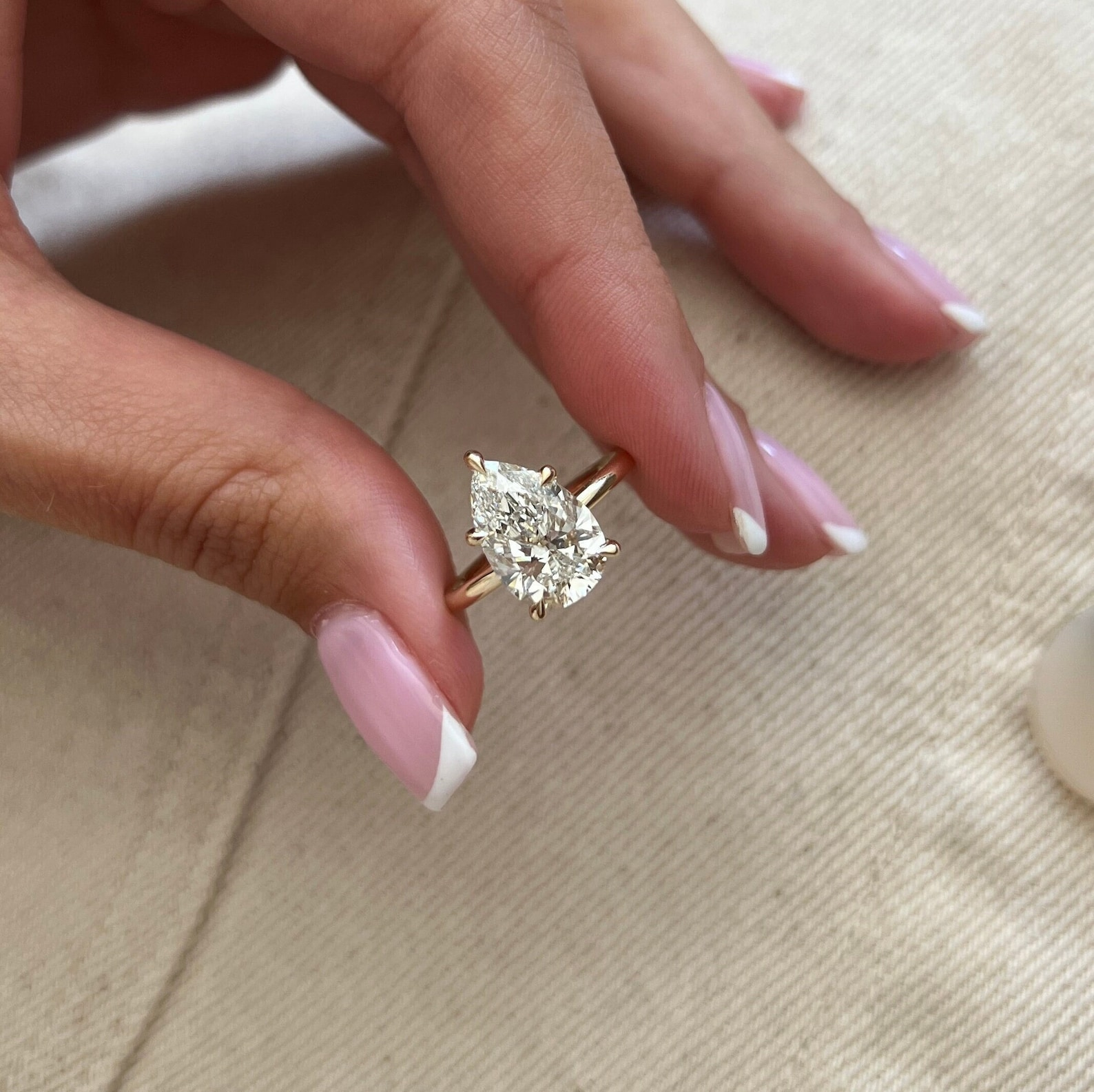 Round Halo, Pave & Split Shank Engagement Ring – 1.93 CT Lab Grown Diamond