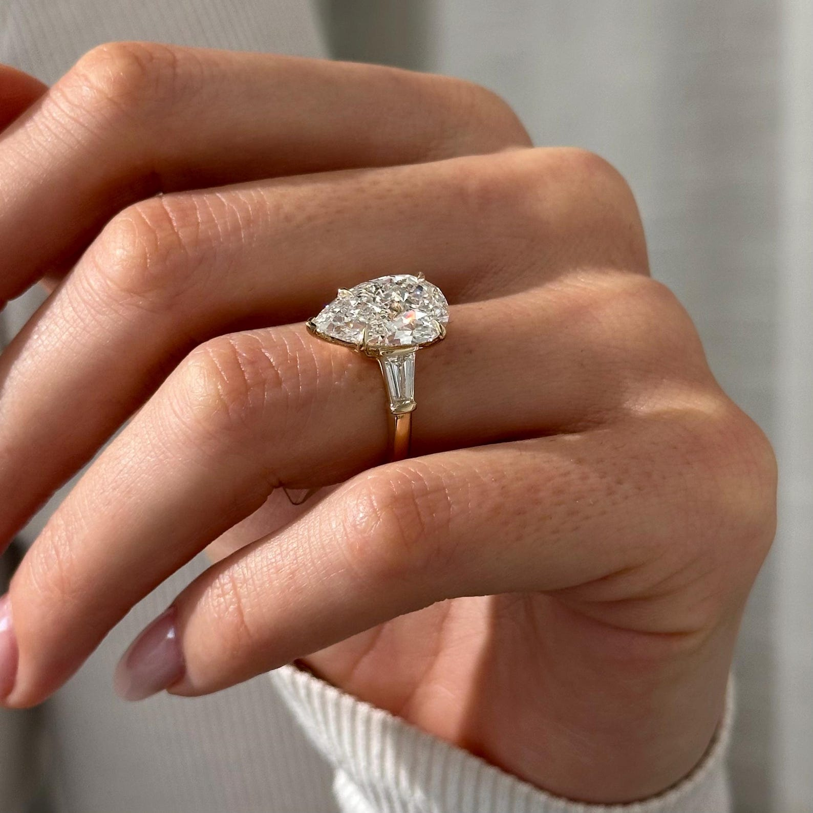 Round Halo, Pave & Split Shank Engagement Ring – 1.93 CT Lab Grown Diamond