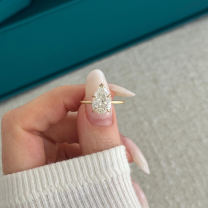 Round Halo, Pave & Split Shank Engagement Ring – 1.93 CT Lab Grown Diamond