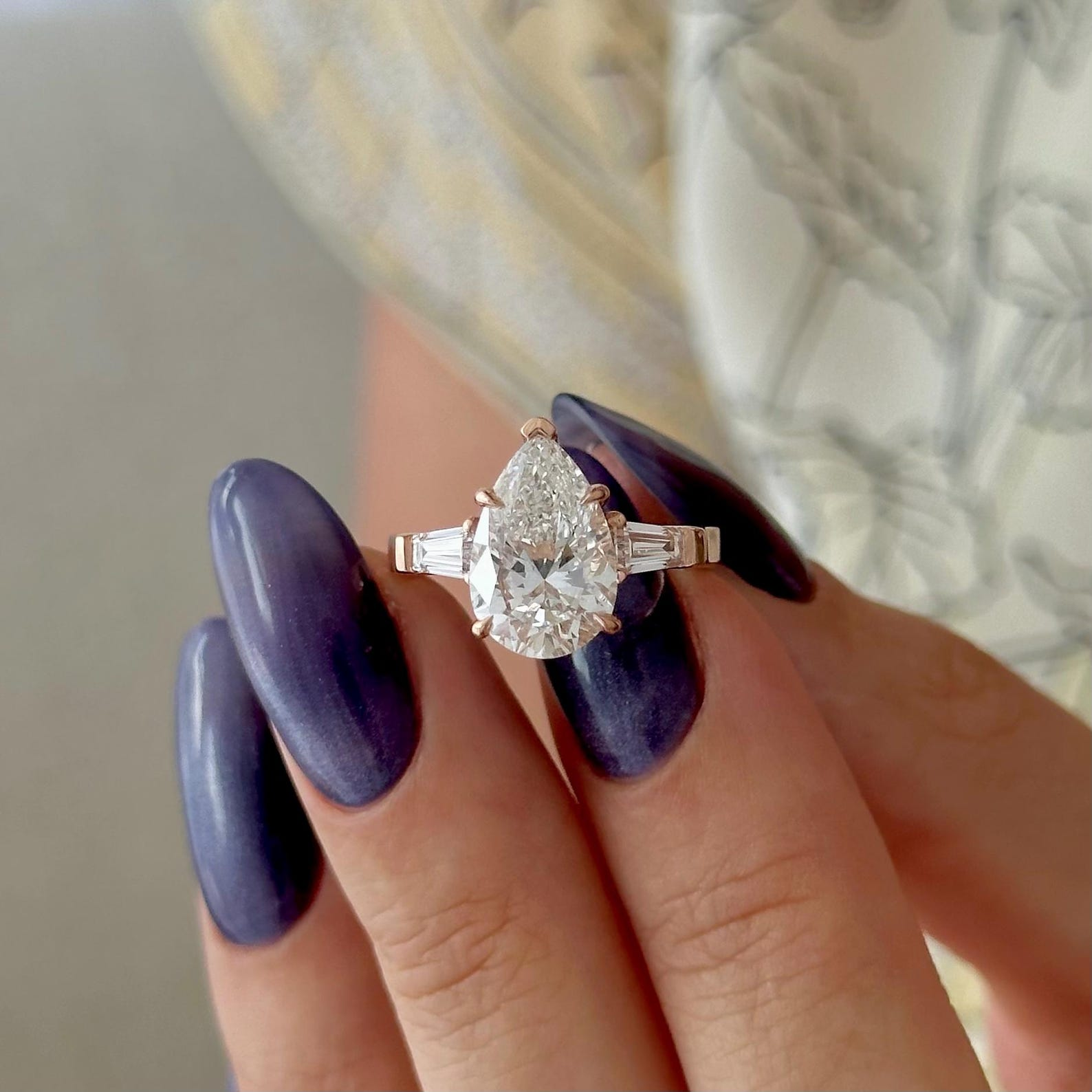 Round Halo, Pave & Split Shank Engagement Ring – 1.93 CT Lab Grown Diamond