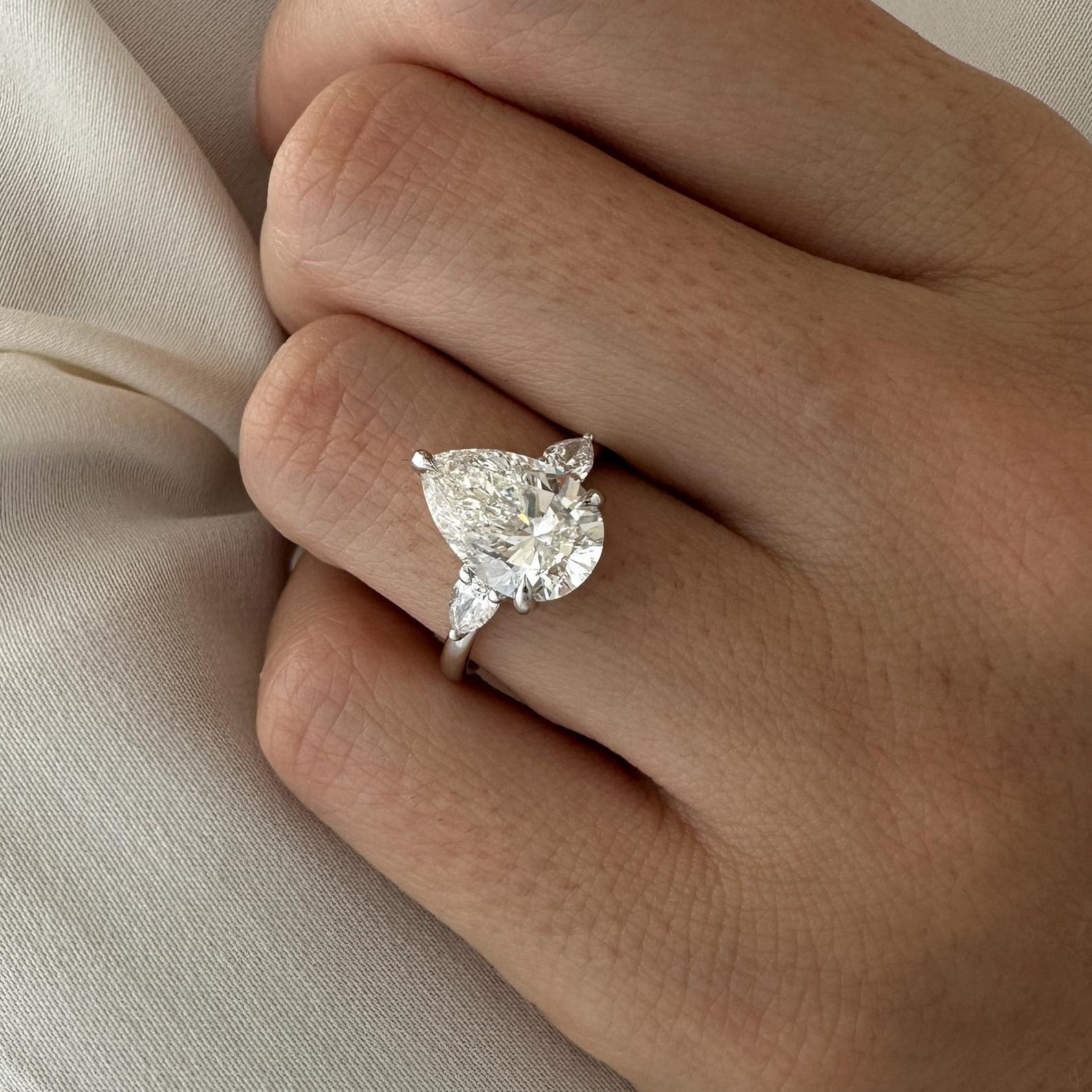 Round Halo, Pave & Split Shank Engagement Ring – 1.93 CT Lab Grown Diamond