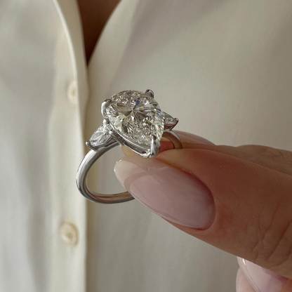 Round Halo, Pave & Split Shank Engagement Ring – 1.93 CT Lab Grown Diamond