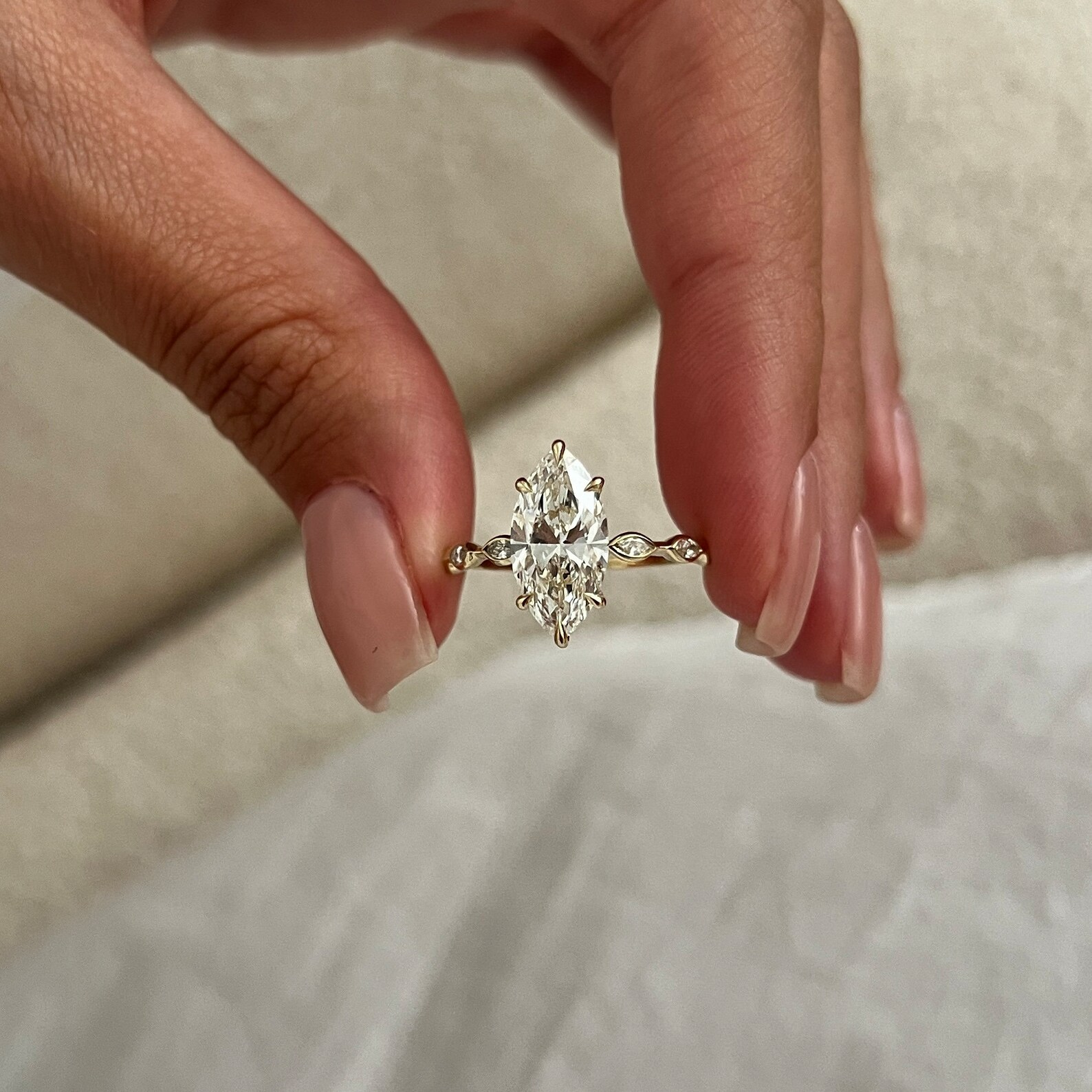 Round Halo, Pave & Split Shank Engagement Ring – 1.93 CT Lab Grown Diamond