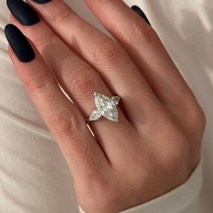 Round Halo, Pave & Split Shank Engagement Ring – 1.93 CT Lab Grown Diamond