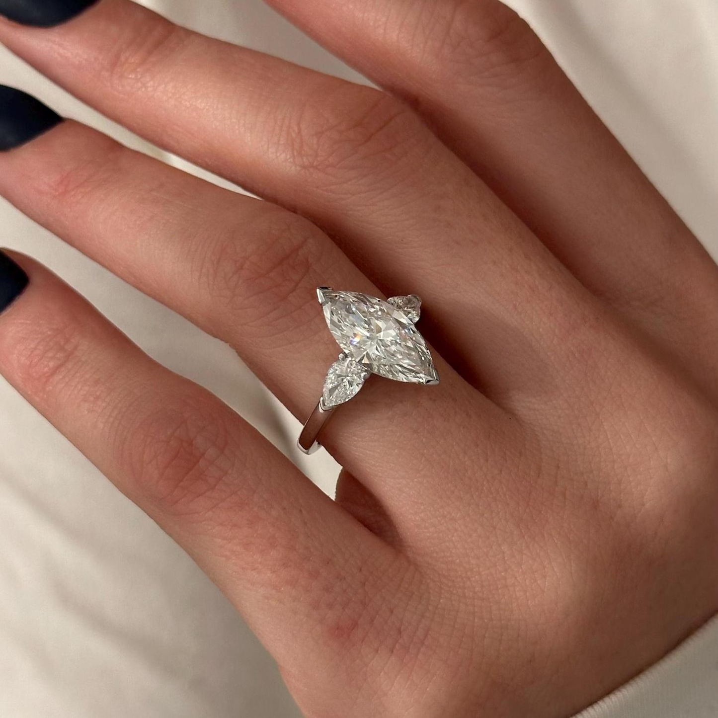 Round Halo, Pave & Split Shank Engagement Ring – 1.93 CT Lab Grown Diamond