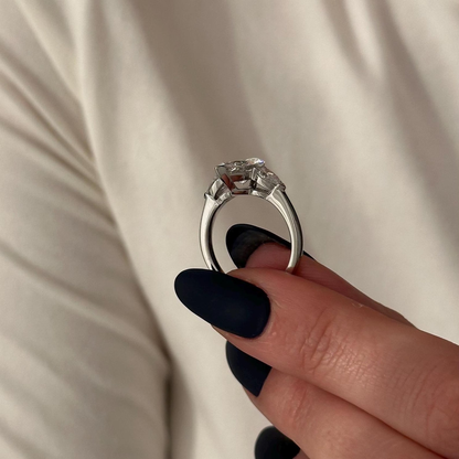 Round Halo, Pave & Split Shank Engagement Ring – 1.93 CT Lab Grown Diamond