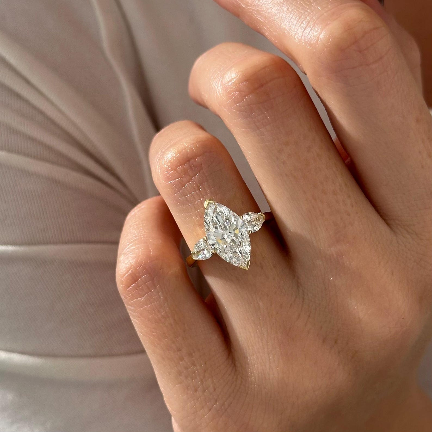 Round Halo, Pave & Split Shank Engagement Ring – 1.93 CT Lab Grown Diamond