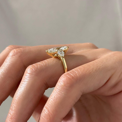 Round Halo, Pave & Split Shank Engagement Ring – 1.93 CT Lab Grown Diamond