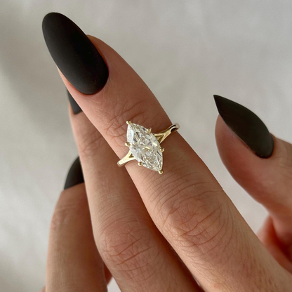 Round Halo, Pave & Split Shank Engagement Ring – 1.93 CT Lab Grown Diamond