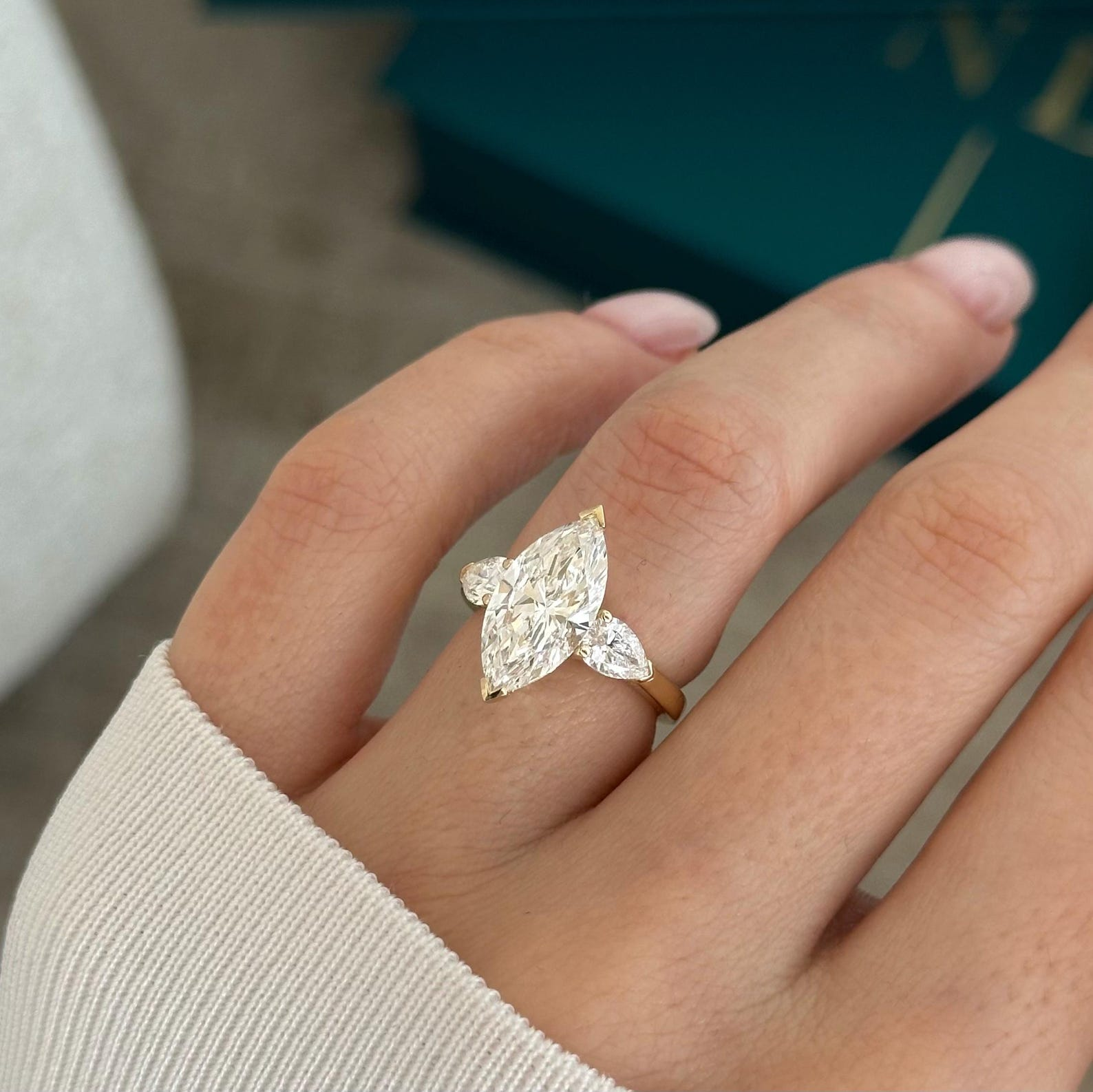 Round Halo, Pave & Split Shank Engagement Ring – 1.93 CT Lab Grown Diamond