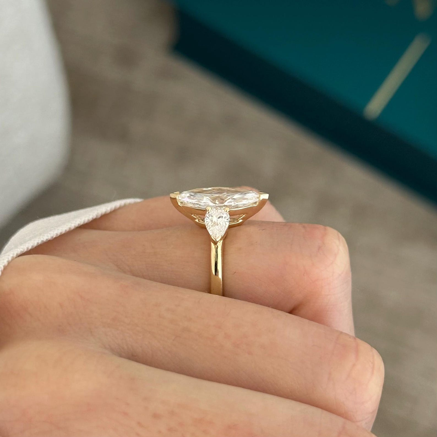Round Halo, Pave & Split Shank Engagement Ring – 1.93 CT Lab Grown Diamond