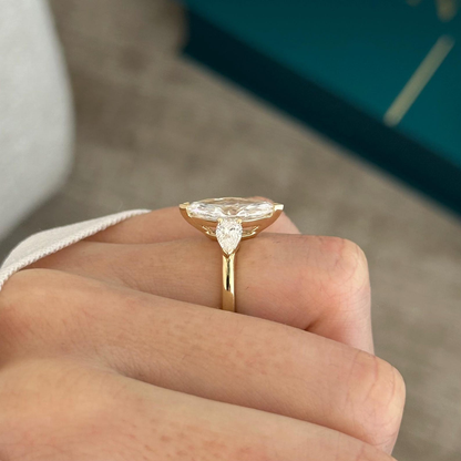 Round Halo, Pave & Split Shank Engagement Ring – 1.93 CT Lab Grown Diamond