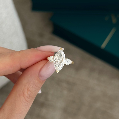 Round Halo, Pave & Split Shank Engagement Ring – 1.93 CT Lab Grown Diamond