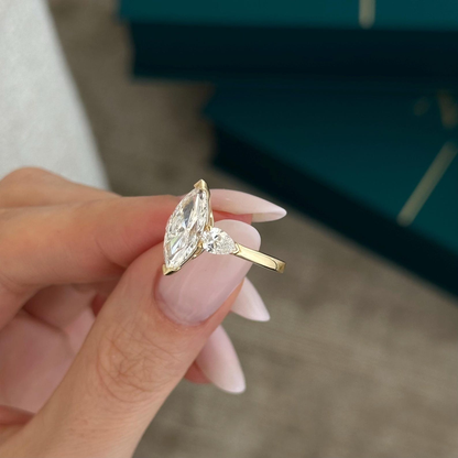Round Halo, Pave & Split Shank Engagement Ring – 1.93 CT Lab Grown Diamond