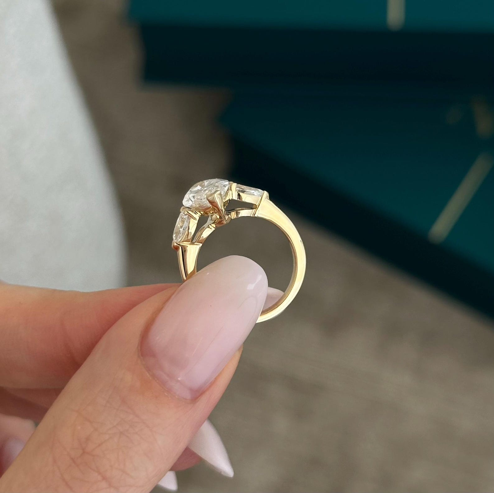 Round Halo, Pave & Split Shank Engagement Ring – 1.93 CT Lab Grown Diamond