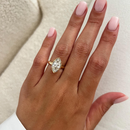 Round Halo, Pave & Split Shank Engagement Ring – 1.93 CT Lab Grown Diamond