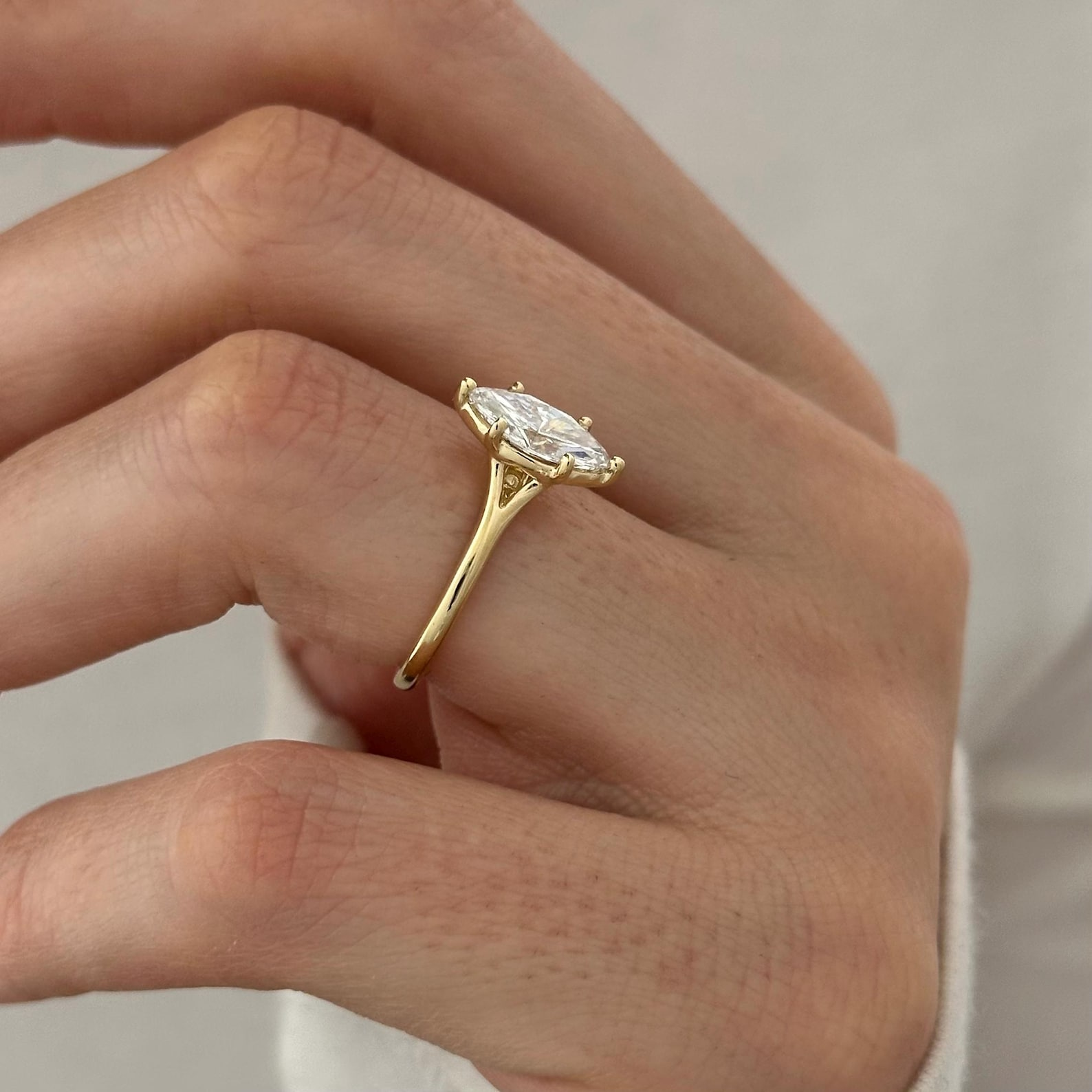 Round Halo, Pave & Split Shank Engagement Ring – 1.93 CT Lab Grown Diamond