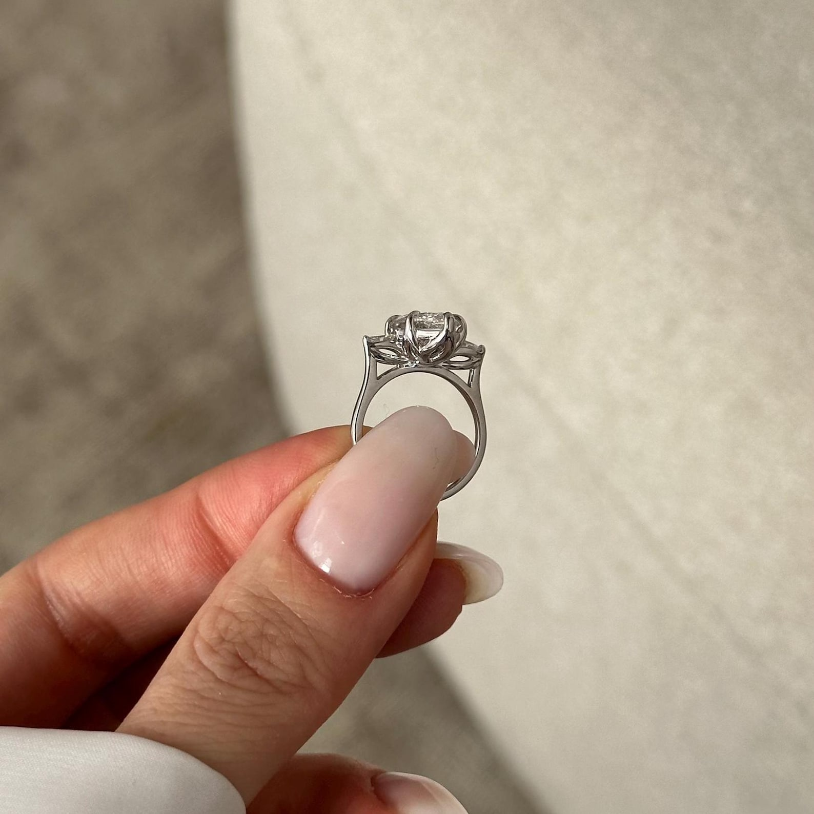 Round Halo, Pave & Split Shank Engagement Ring – 1.93 CT Lab Grown Diamond