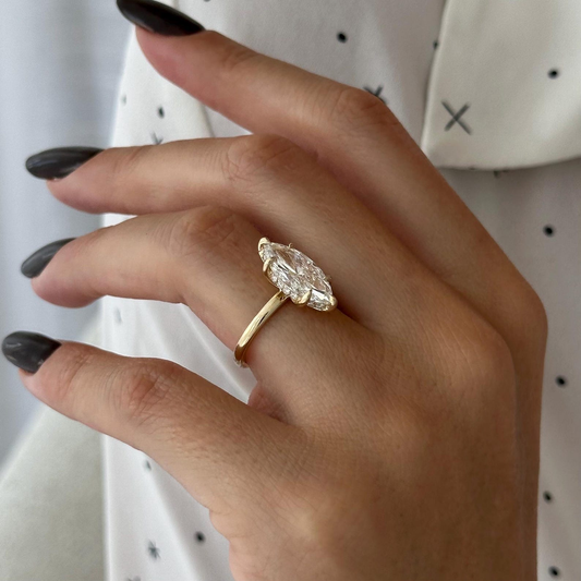 Round Halo, Pave & Split Shank Engagement Ring – 1.93 CT Lab Grown Diamond