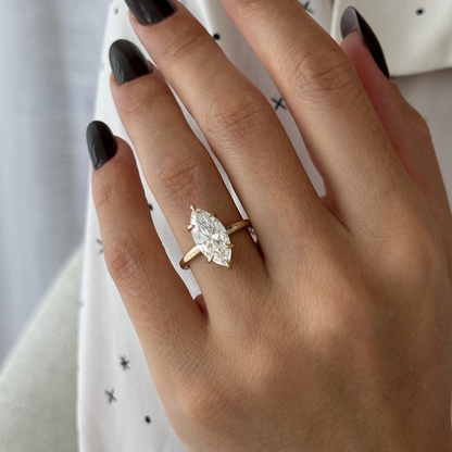 Round Halo, Pave & Split Shank Engagement Ring – 1.93 CT Lab Grown Diamond