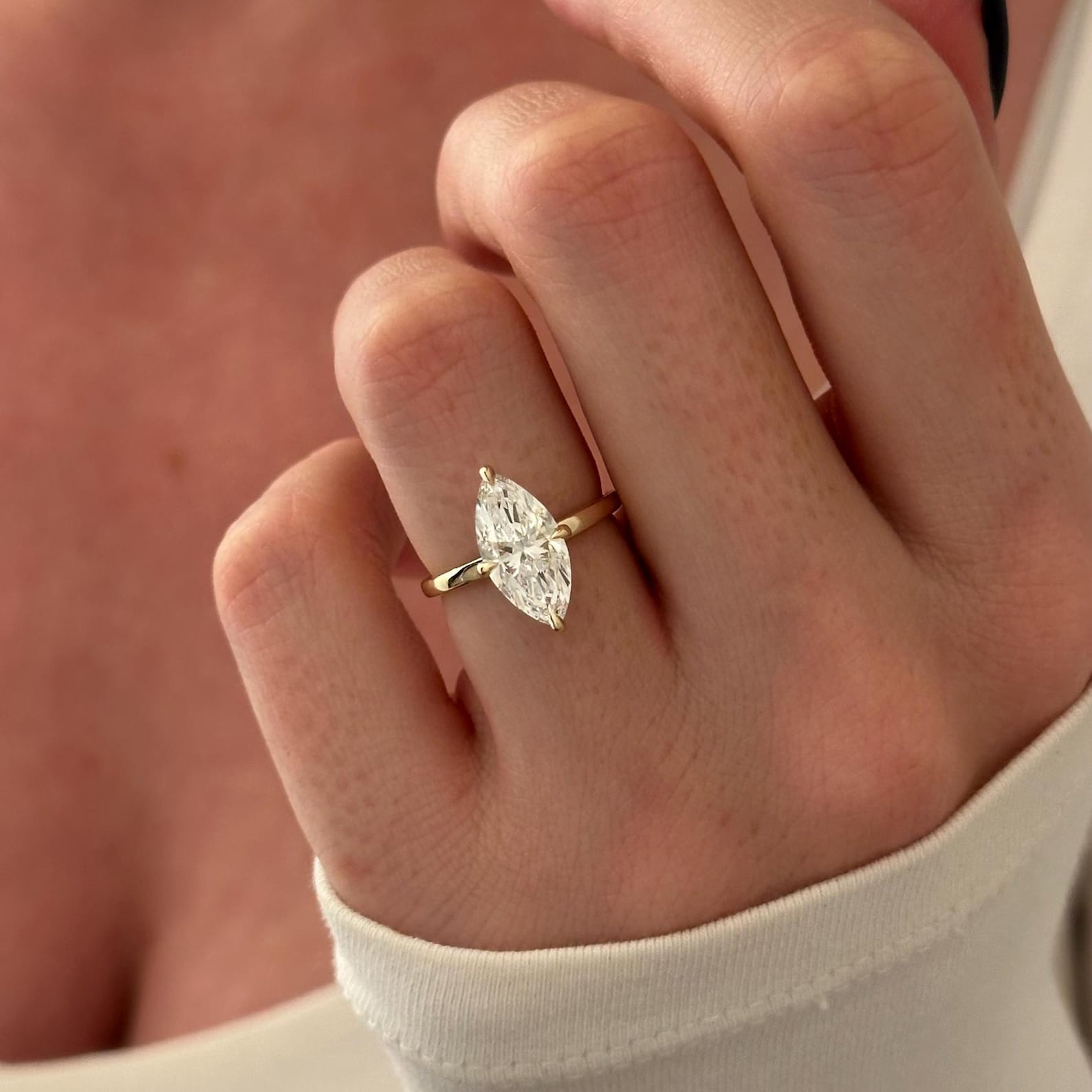 Round Halo, Pave & Split Shank Engagement Ring – 1.93 CT Lab Grown Diamond