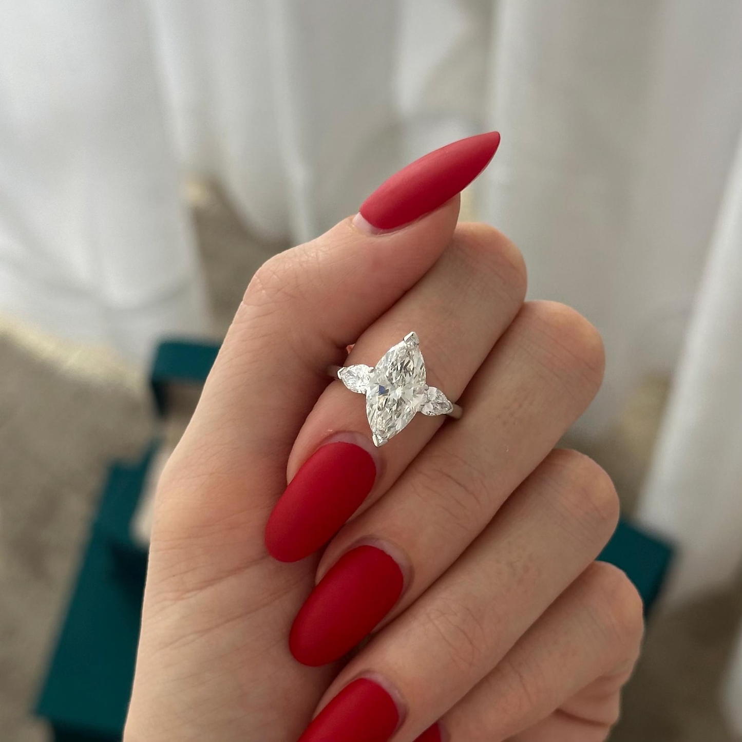 Round Halo, Pave & Split Shank Engagement Ring – 1.93 CT Lab Grown Diamond