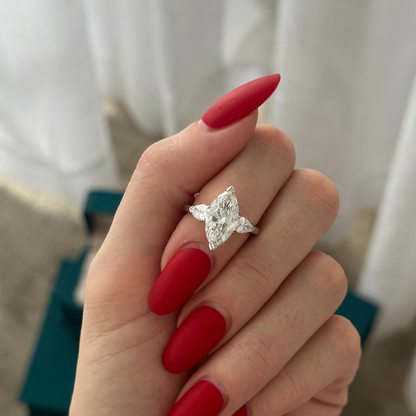 Round Halo, Pave & Split Shank Engagement Ring – 1.93 CT Lab Grown Diamond