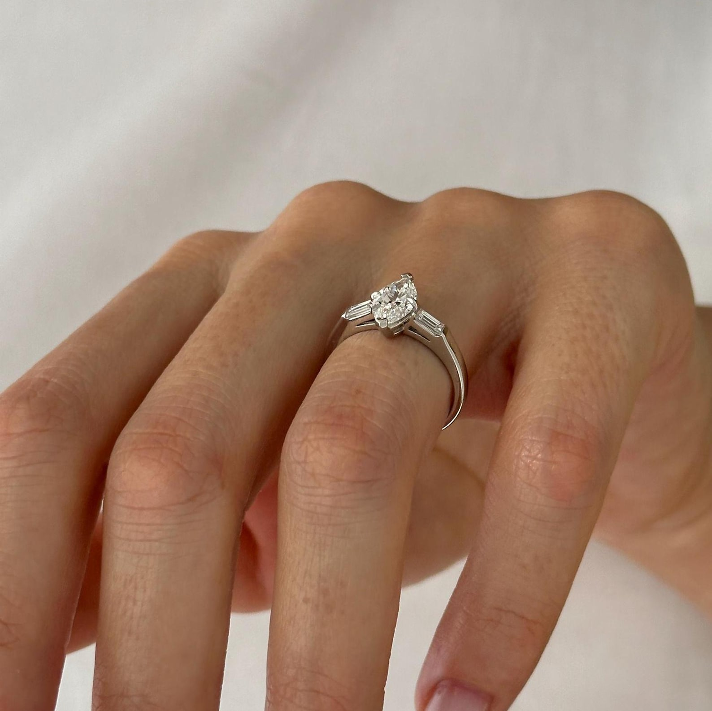 Round Halo, Pave & Split Shank Engagement Ring – 1.93 CT Lab Grown Diamond