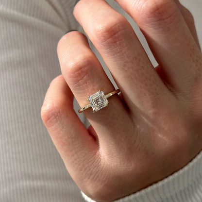 Round Halo, Pave & Split Shank Engagement Ring – 1.93 CT Lab Grown Diamond