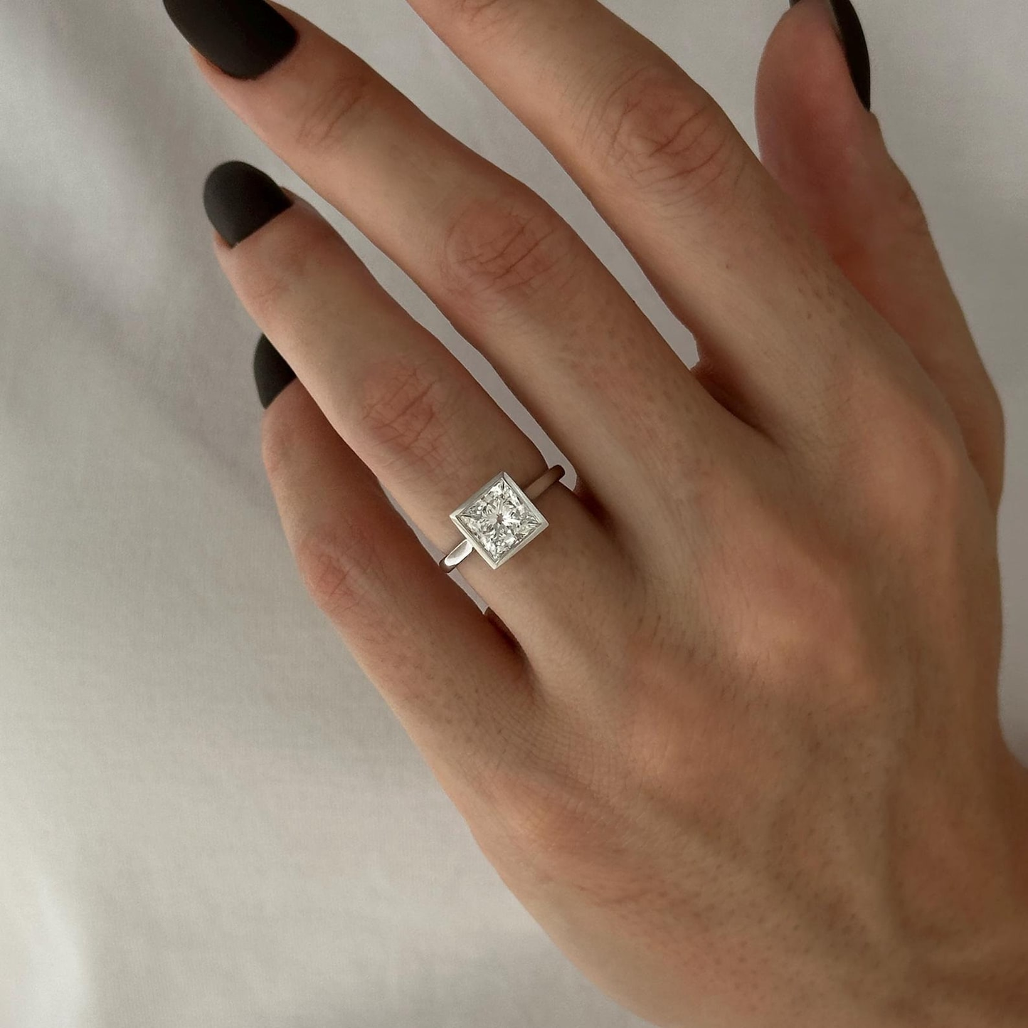 Round Halo, Pave & Split Shank Engagement Ring – 1.93 CT Lab Grown Diamond