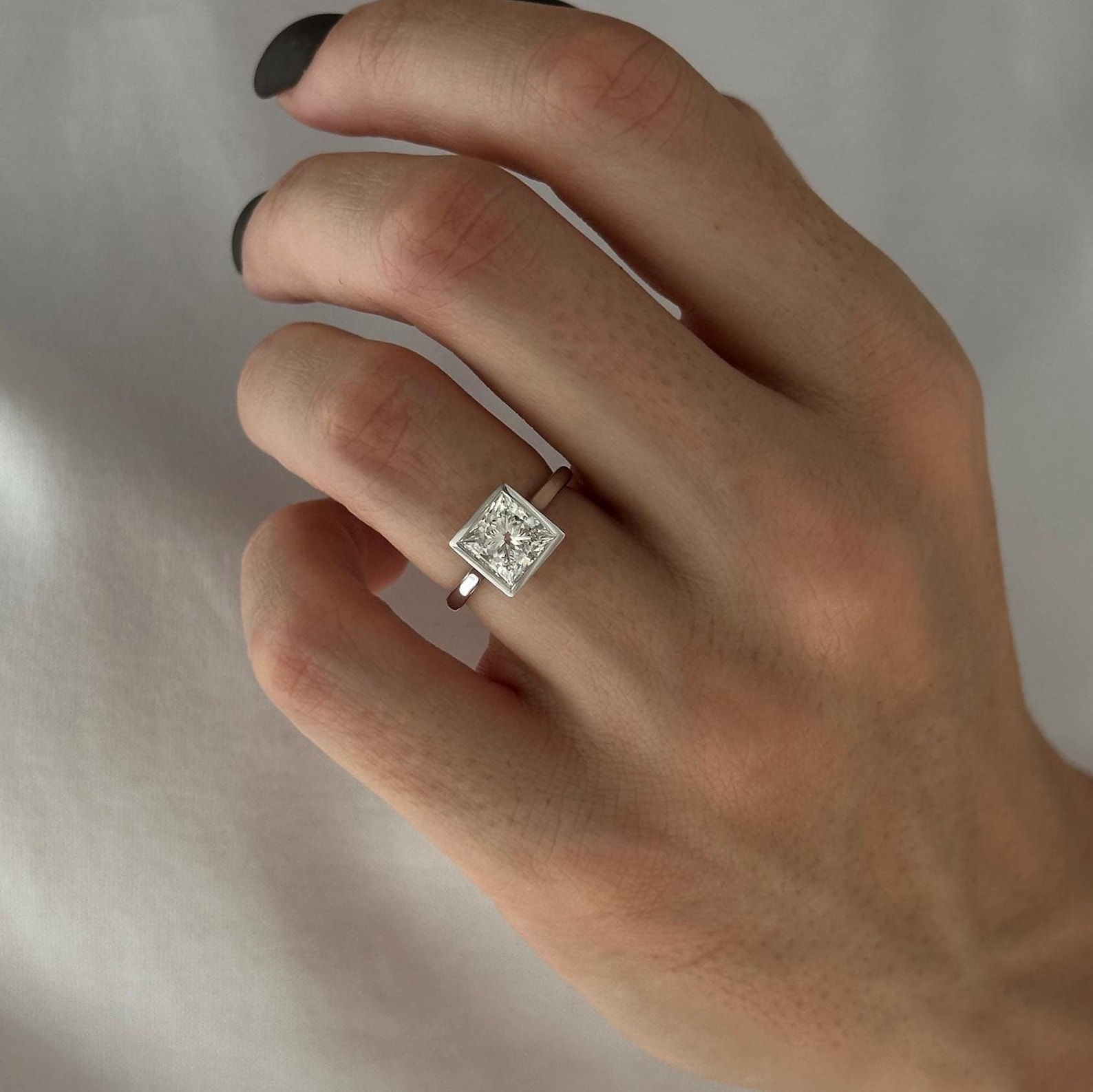 Round Halo, Pave & Split Shank Engagement Ring – 1.93 CT Lab Grown Diamond