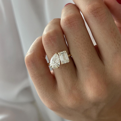 Round Halo, Pave & Split Shank Engagement Ring – 1.93 CT Lab Grown Diamond