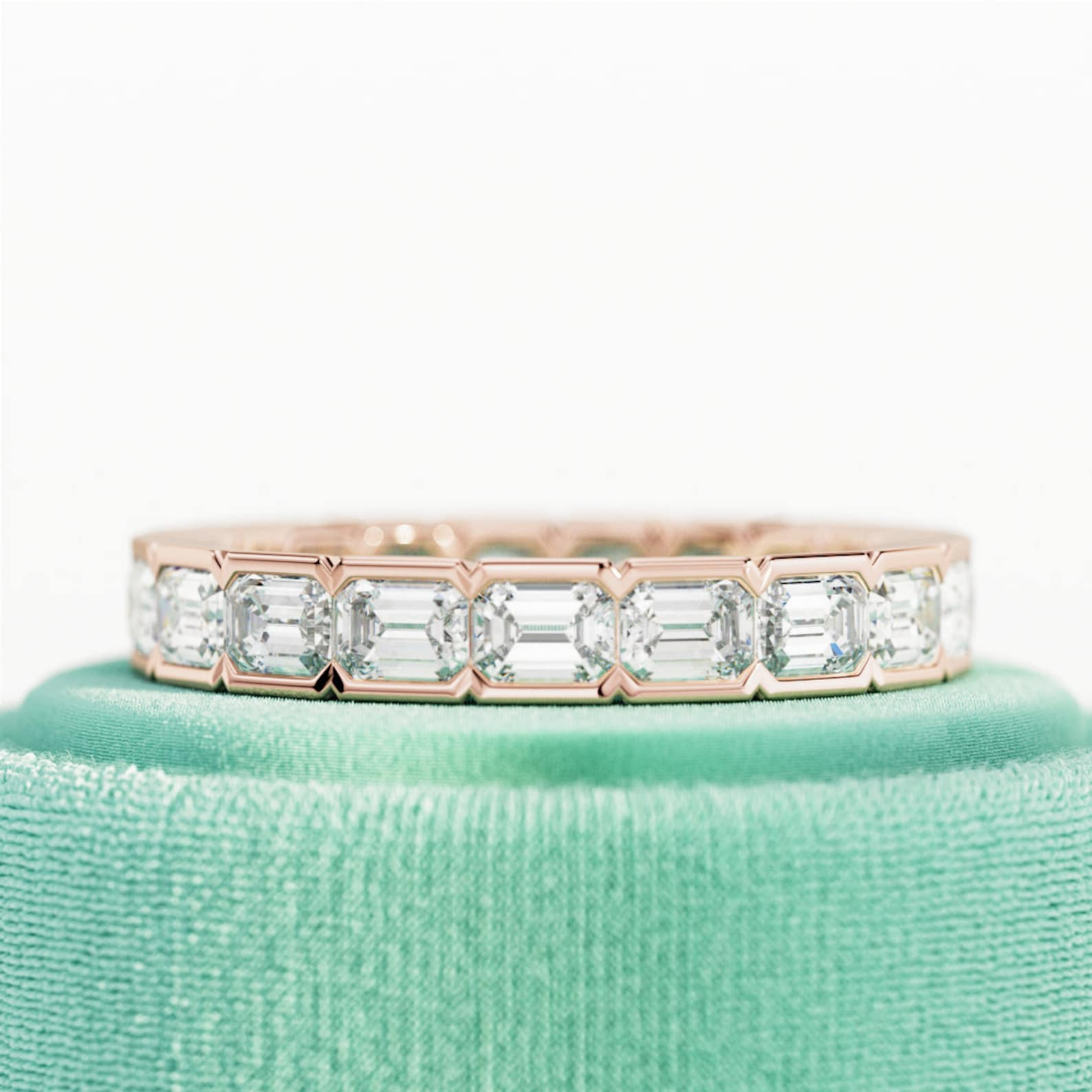 0.13 TCW Round Twisted DEF/VVS Lab Grown Diamond Wedding Band