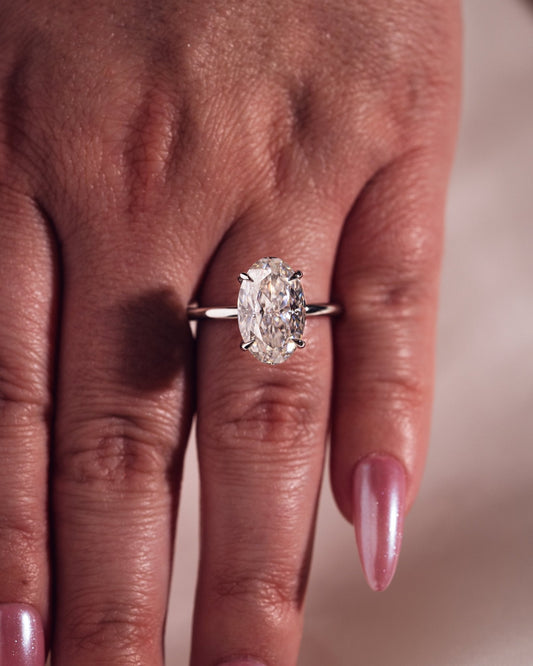 Cushion Hidden Halo Lab Grown Diamond Engagement Ring