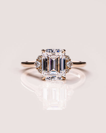 Cushion Hidden Halo Lab Grown Diamond Engagement Ring