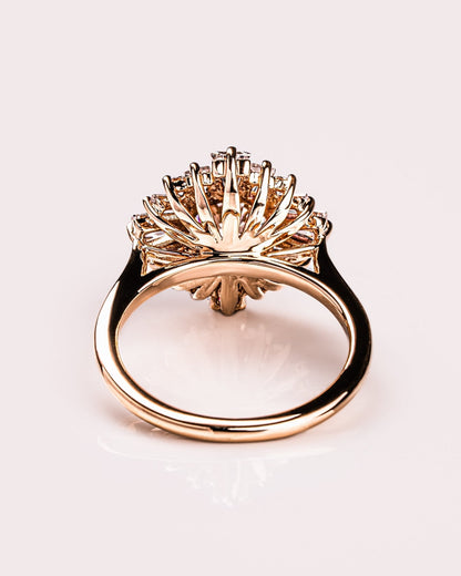 Cushion Hidden Halo Lab Grown Diamond Engagement Ring