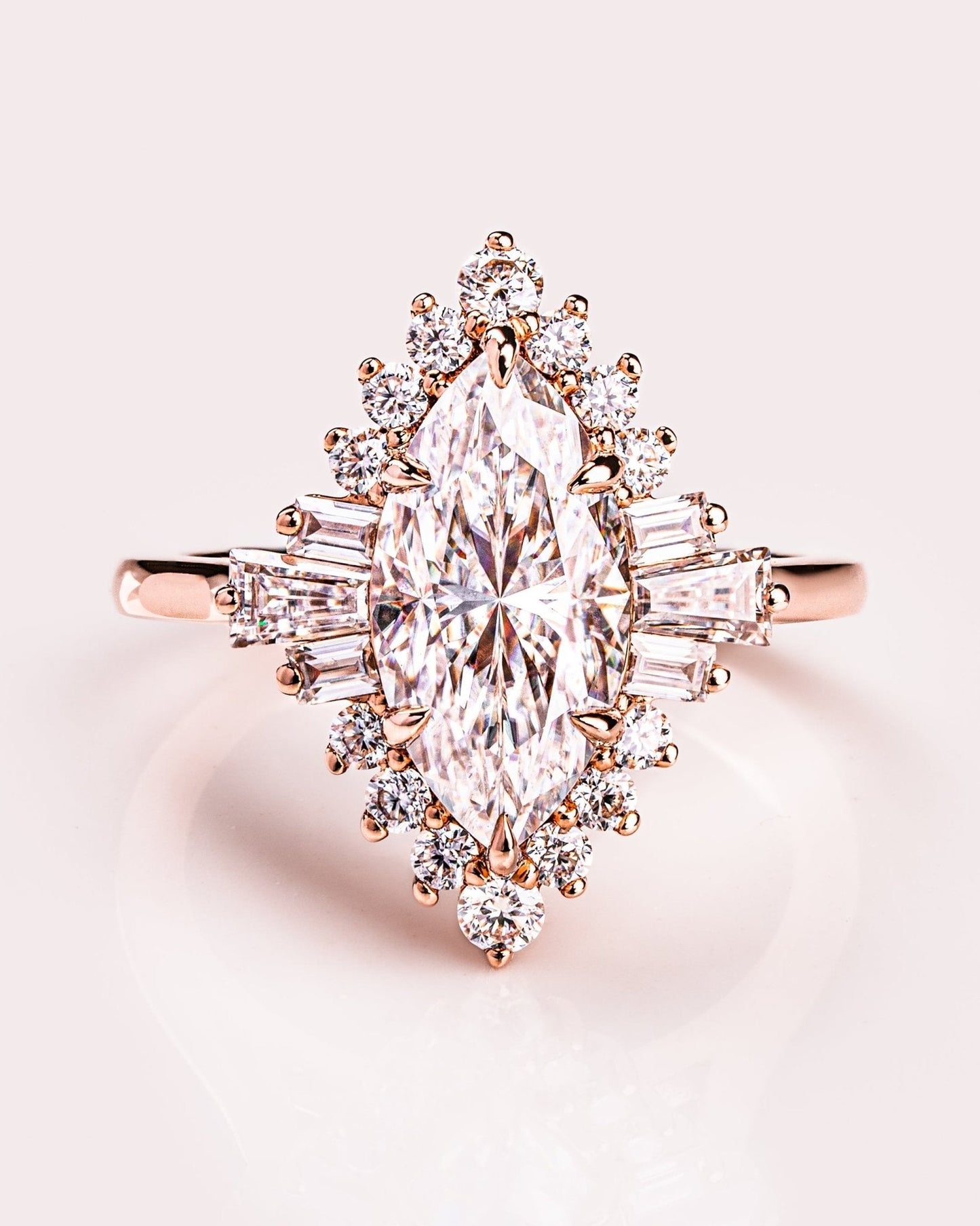 Cushion Hidden Halo Lab Grown Diamond Engagement Ring