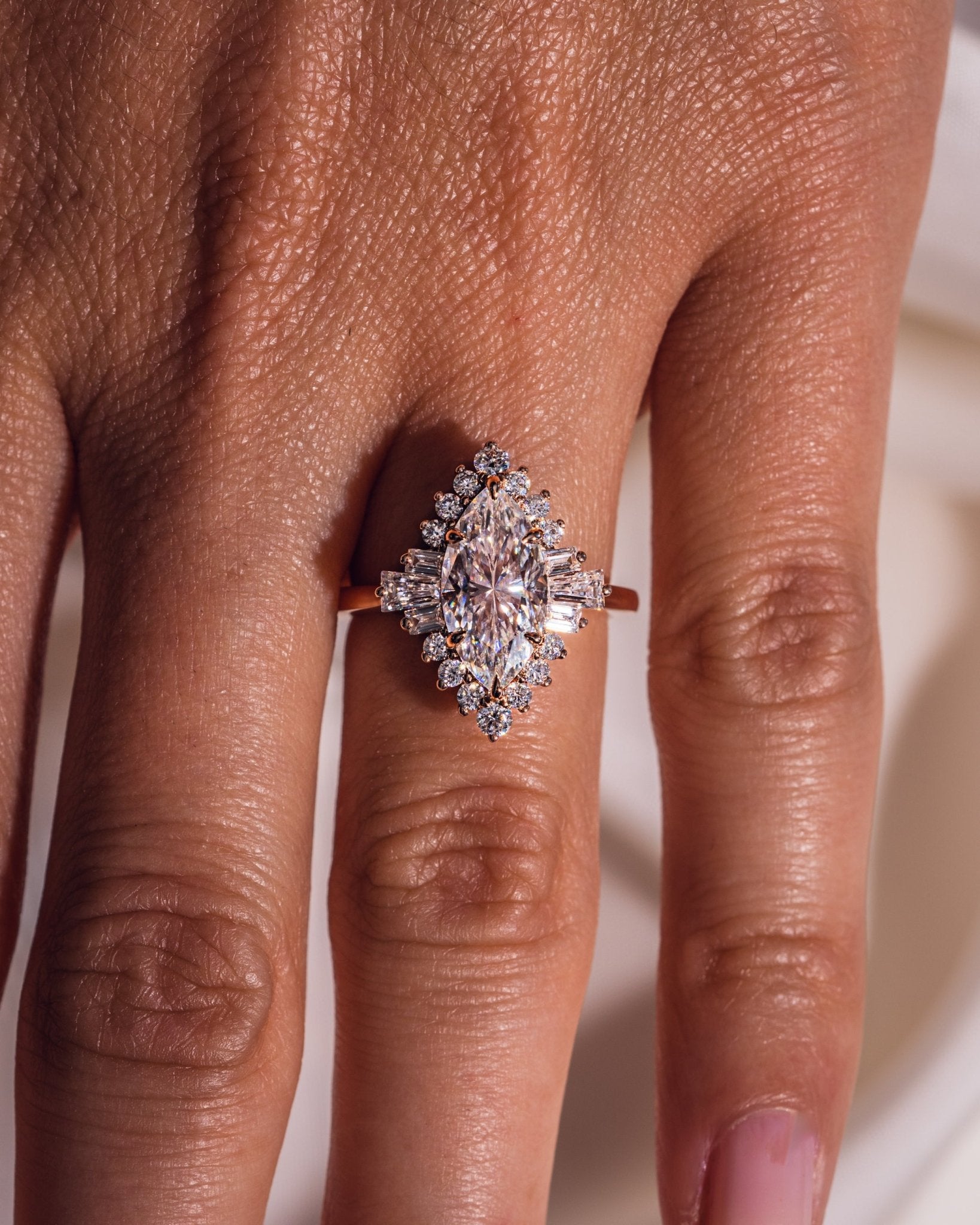Cushion Hidden Halo Lab Grown Diamond Engagement Ring