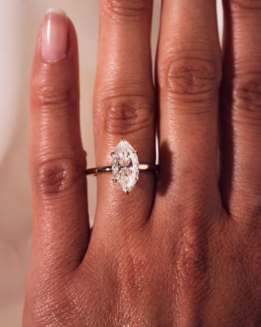 Cushion Hidden Halo Lab Grown Diamond Engagement Ring