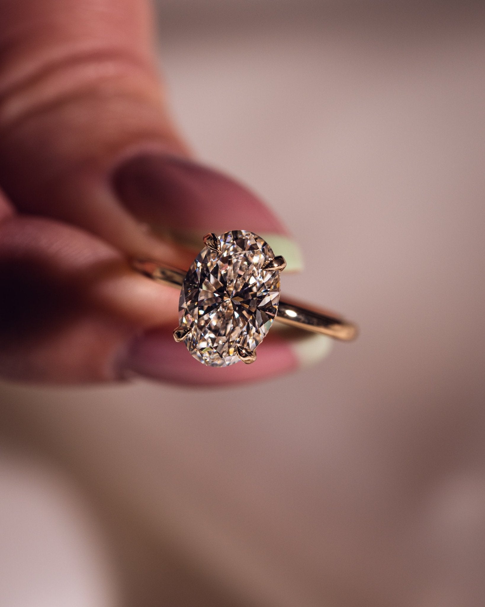 Cushion Hidden Halo Lab Grown Diamond Engagement Ring