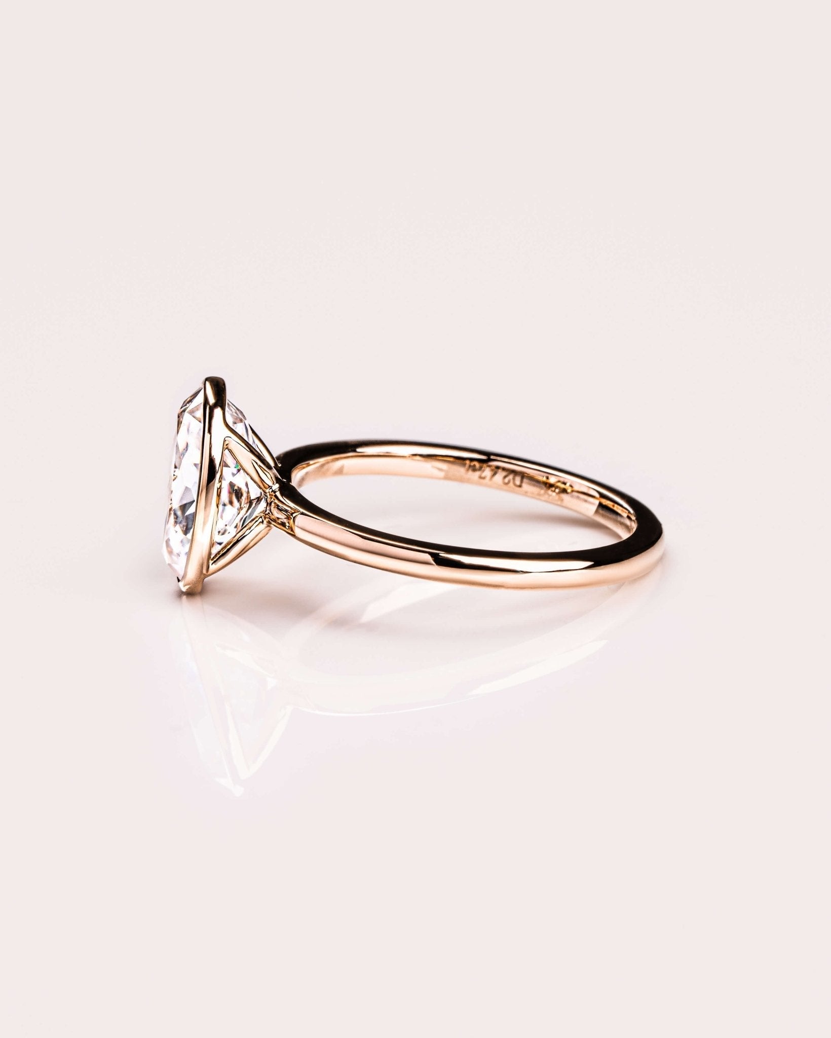 Cushion Hidden Halo Lab Grown Diamond Engagement Ring