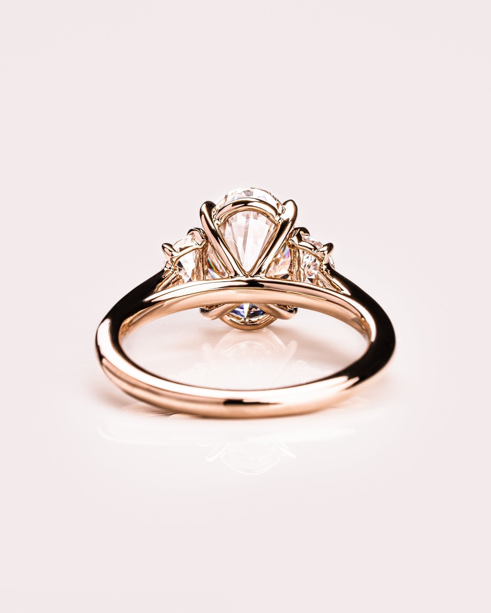 Cushion Hidden Halo Lab Grown Diamond Engagement Ring