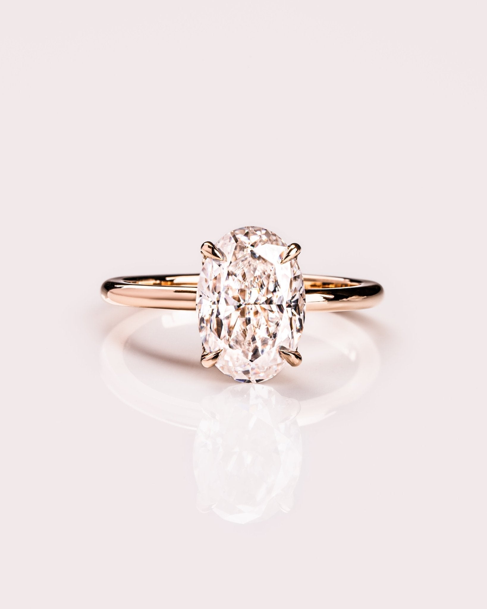 Cushion Hidden Halo Lab Grown Diamond Engagement Ring