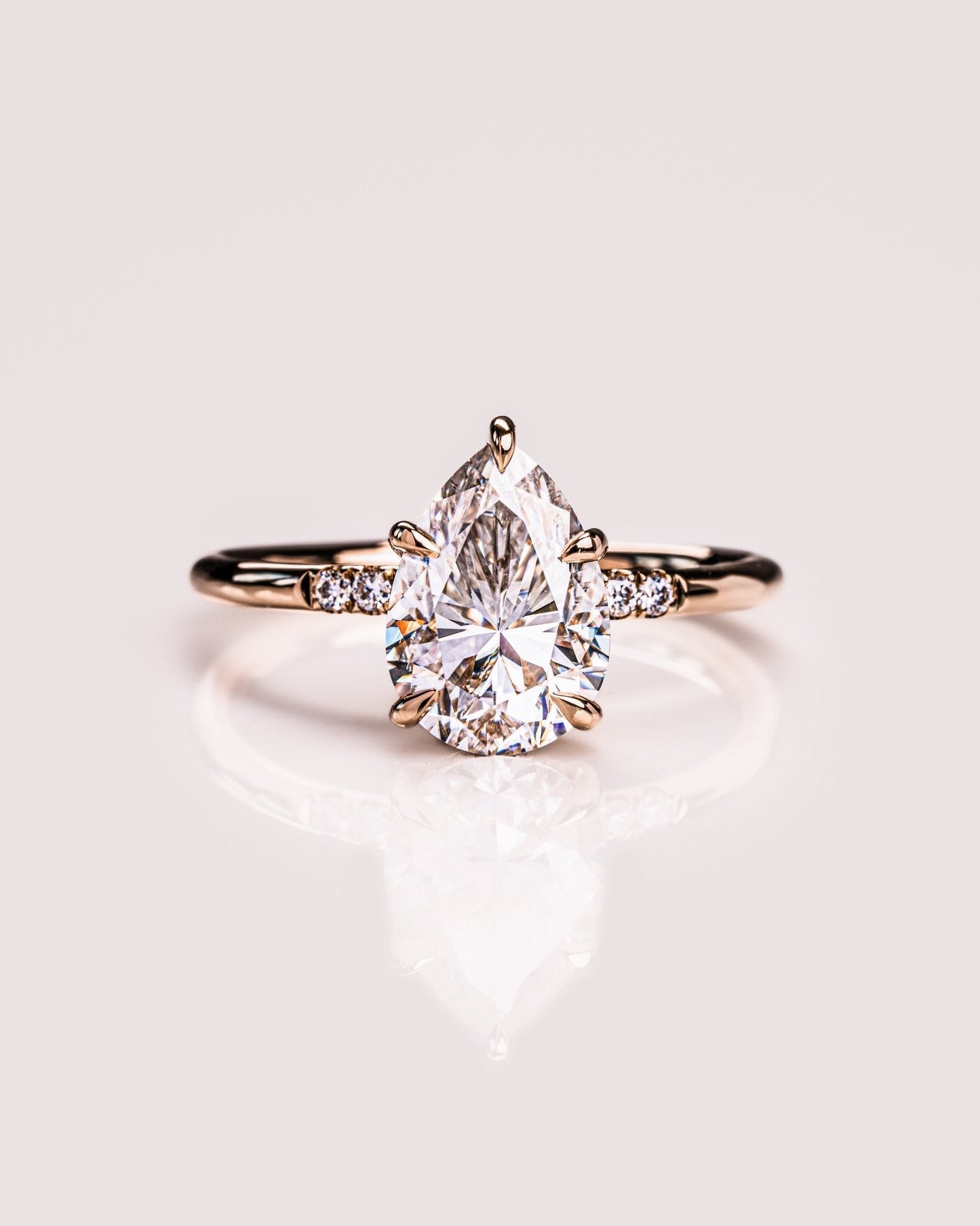 Cushion Hidden Halo Lab Grown Diamond Engagement Ring