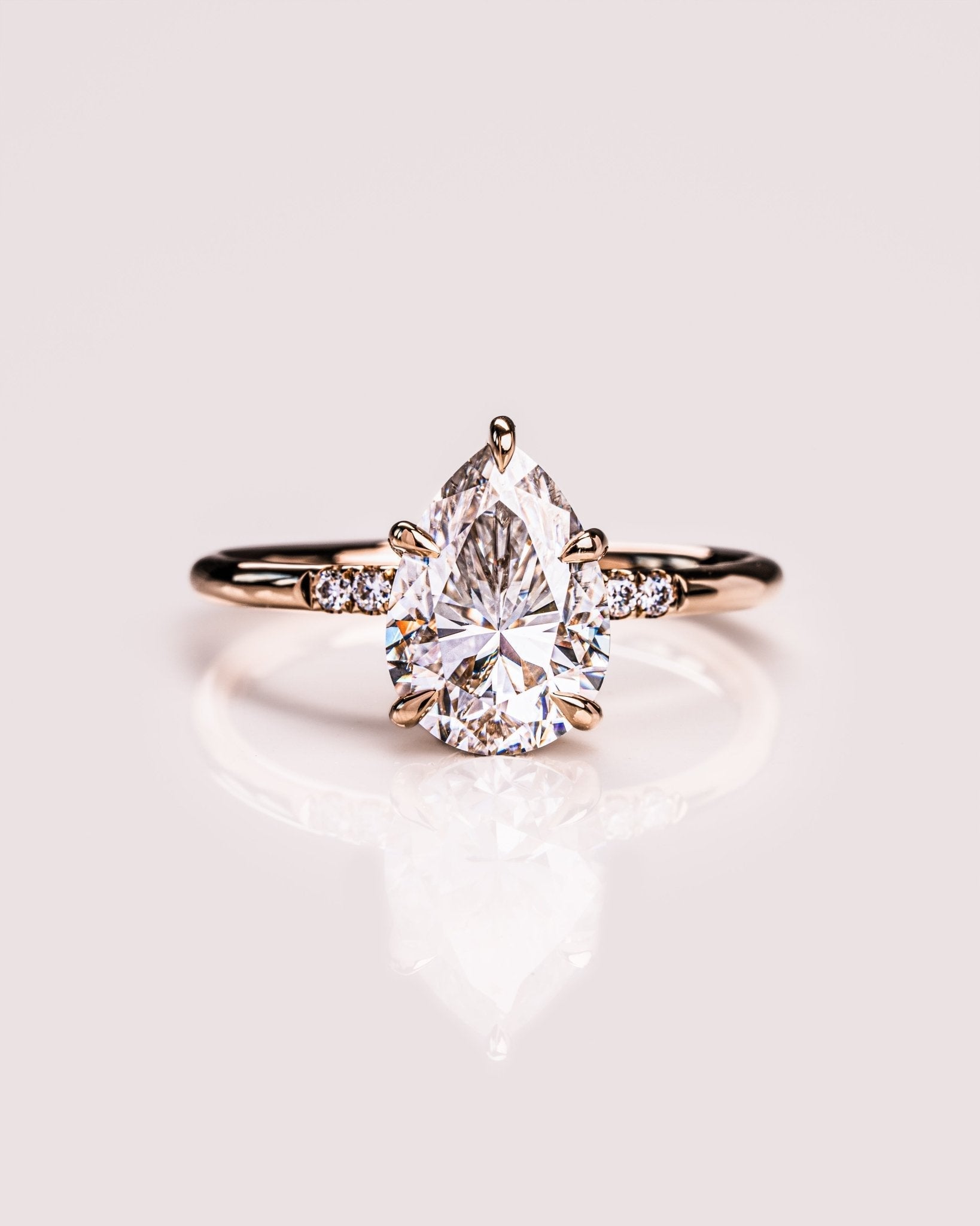 Cushion Hidden Halo Lab Grown Diamond Engagement Ring