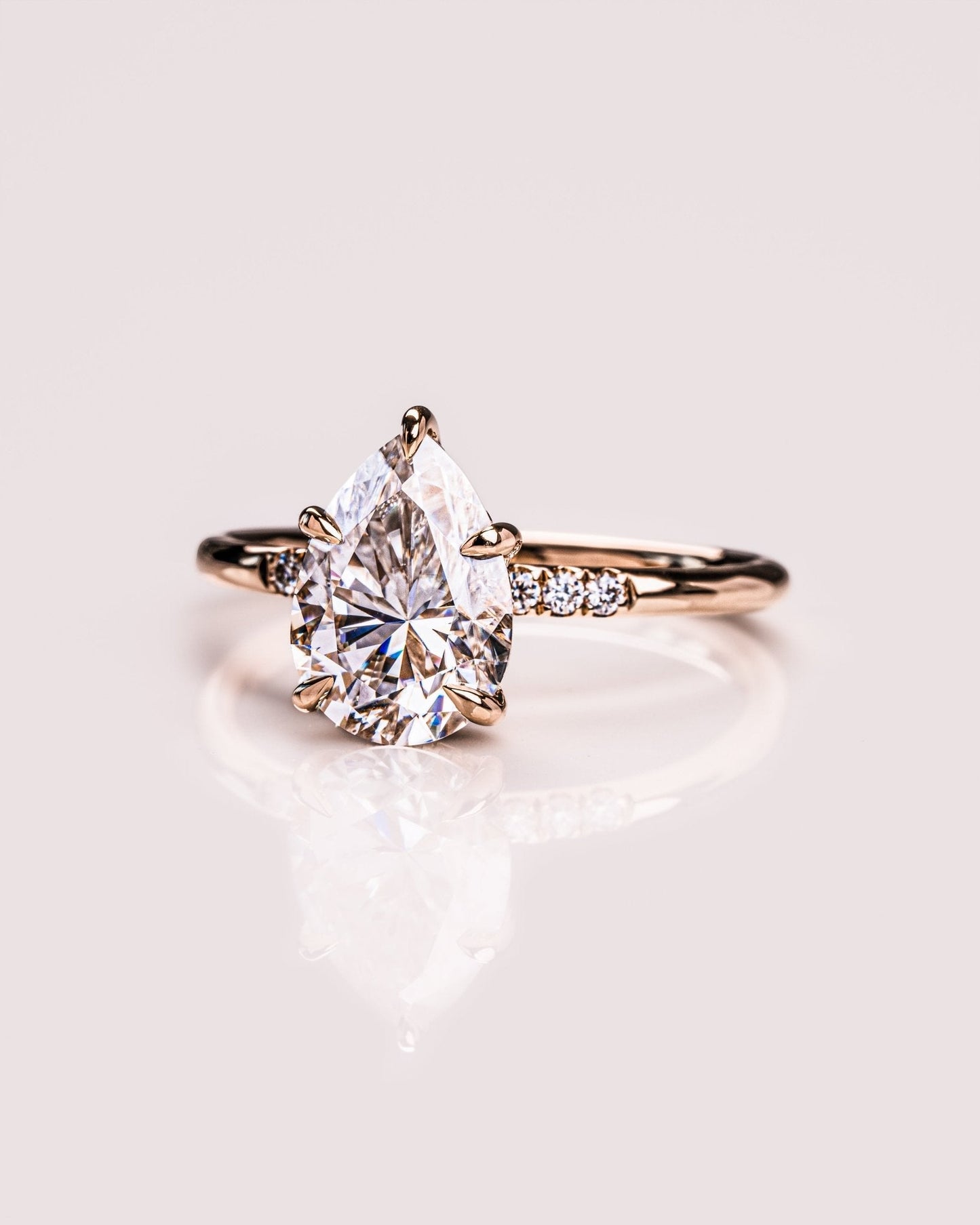 Cushion Hidden Halo Lab Grown Diamond Engagement Ring