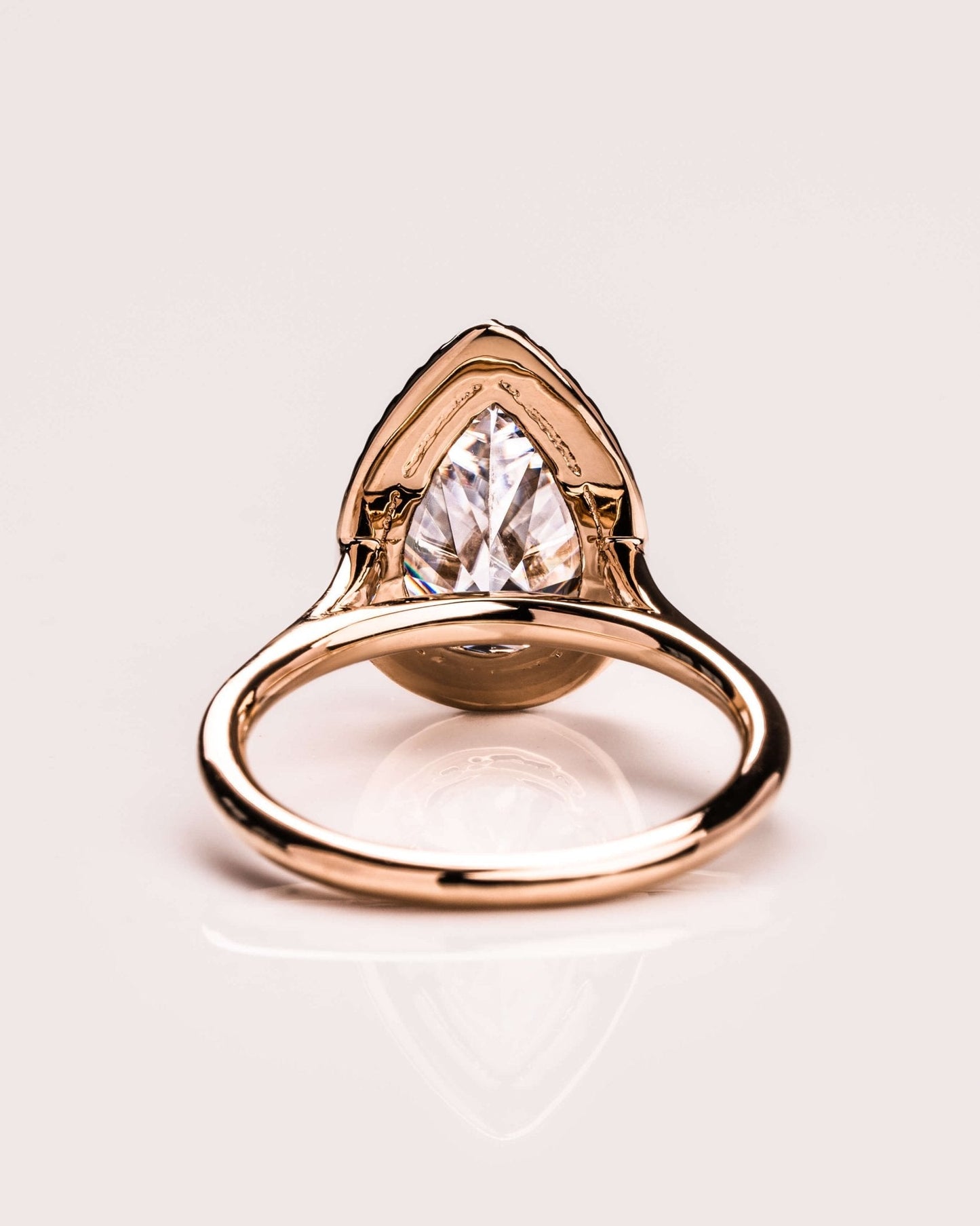 Cushion Hidden Halo Lab Grown Diamond Engagement Ring